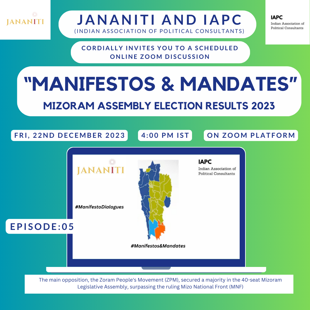 Manifestos & Mandates: Mizoram Assembly Elections 2023